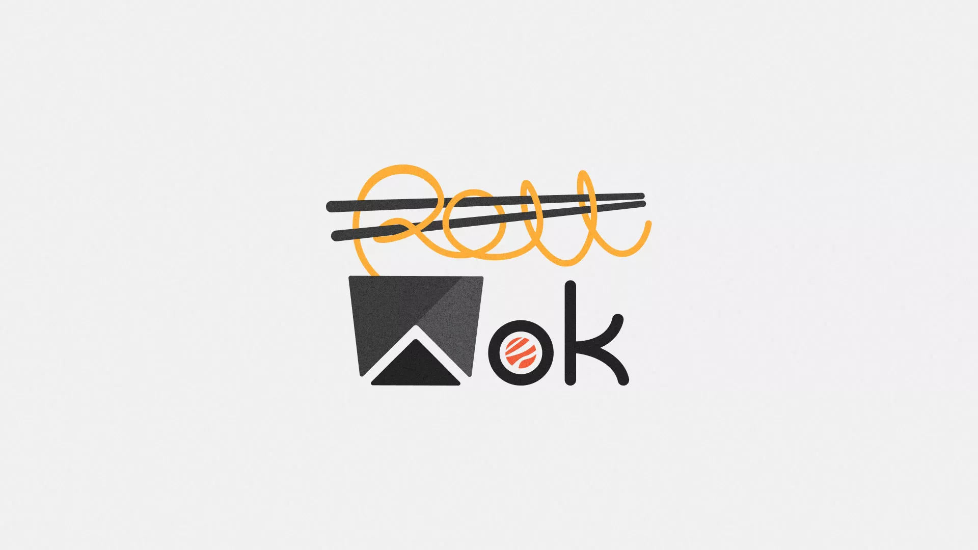 Разработка логотипа в Таганроге для суши-бара «Roll Wok Club»